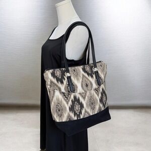 Stony Hill Bags Handmade USA Southwestern Ikat Tote Bag Boho Shoulder Purse
